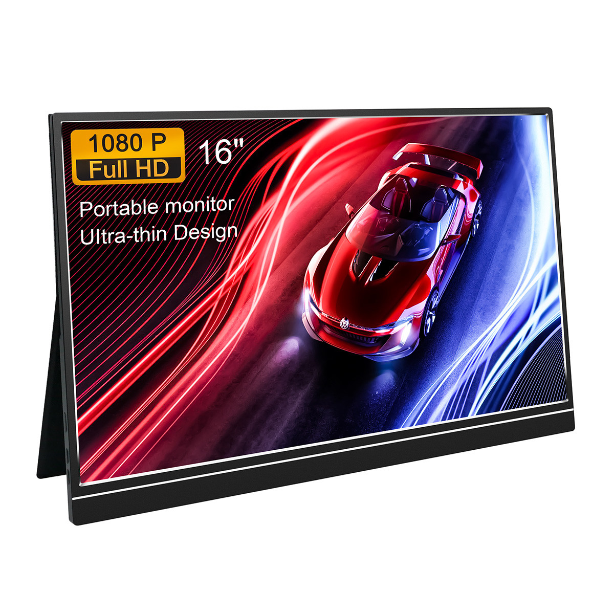 peso 705g do 1000:1 da exposição de 1080P HDR monitor portátil de 16 polegadas