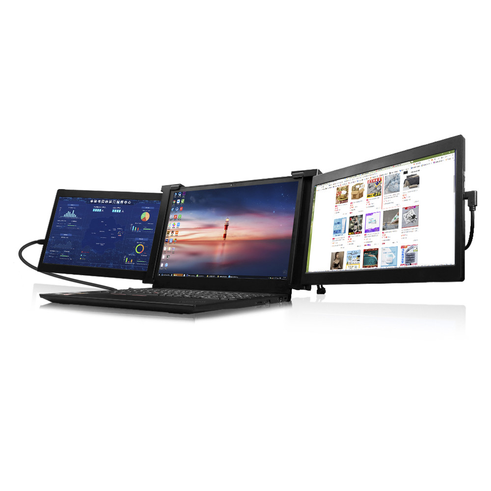 Tipo monitor portátil de USB de 11,6 polegadas do portátil triplicar-se de C HDMI IPS